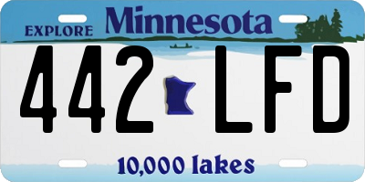 MN license plate 442LFD