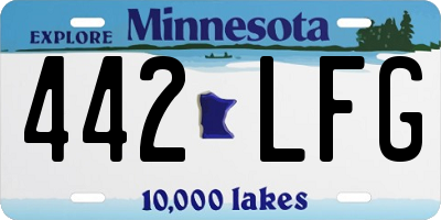 MN license plate 442LFG