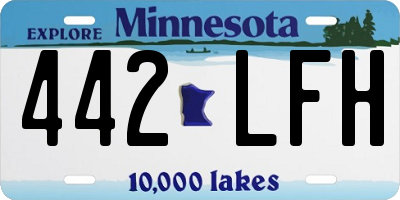 MN license plate 442LFH