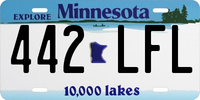 MN license plate 442LFL