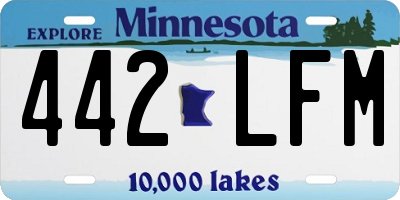 MN license plate 442LFM