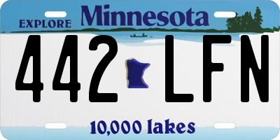 MN license plate 442LFN