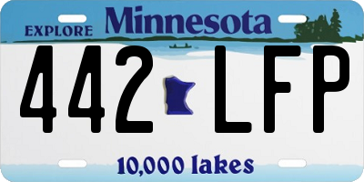 MN license plate 442LFP