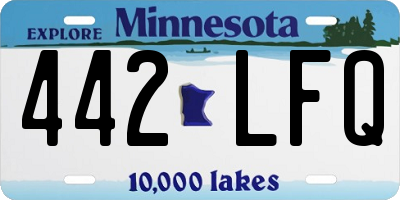 MN license plate 442LFQ