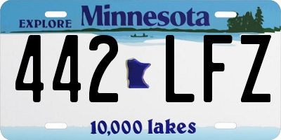 MN license plate 442LFZ