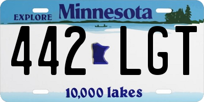 MN license plate 442LGT