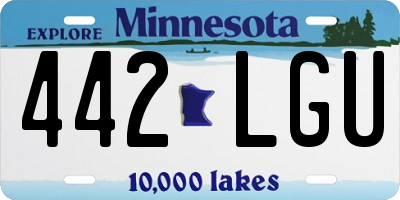 MN license plate 442LGU