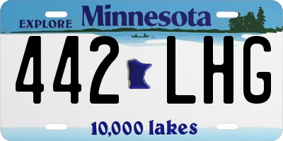 MN license plate 442LHG