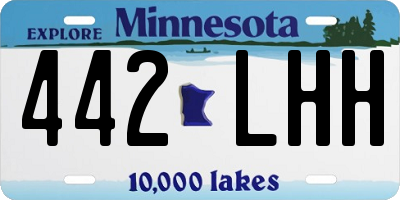 MN license plate 442LHH