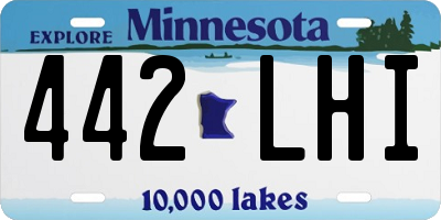 MN license plate 442LHI