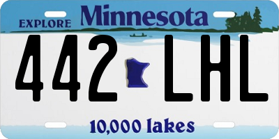 MN license plate 442LHL