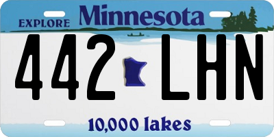 MN license plate 442LHN