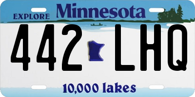 MN license plate 442LHQ