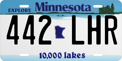 MN license plate 442LHR