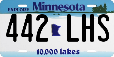 MN license plate 442LHS