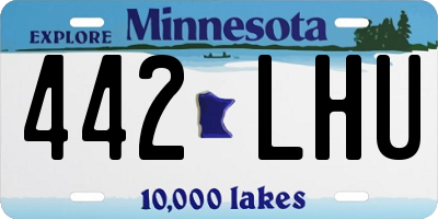 MN license plate 442LHU