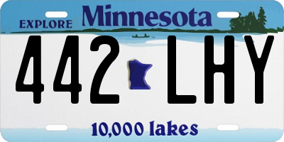 MN license plate 442LHY