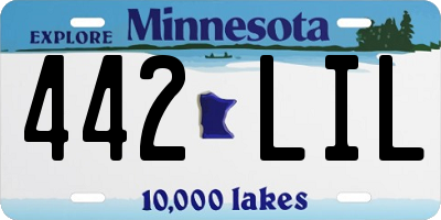 MN license plate 442LIL