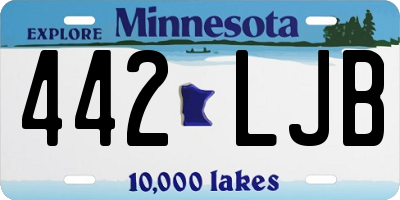 MN license plate 442LJB
