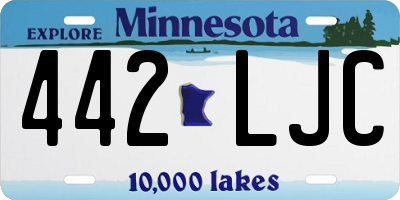 MN license plate 442LJC
