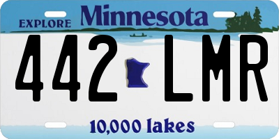 MN license plate 442LMR
