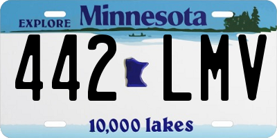 MN license plate 442LMV