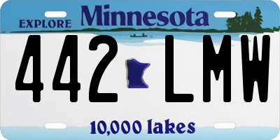 MN license plate 442LMW