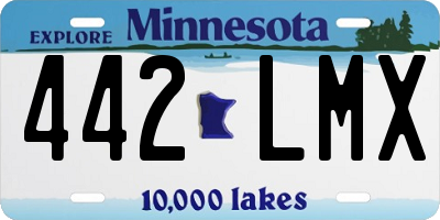 MN license plate 442LMX