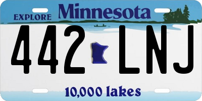 MN license plate 442LNJ
