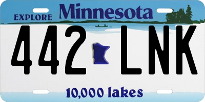 MN license plate 442LNK