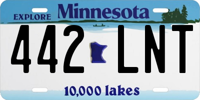 MN license plate 442LNT