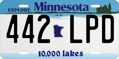 MN license plate 442LPD