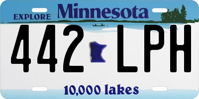 MN license plate 442LPH