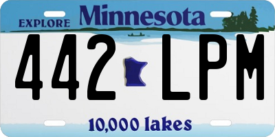 MN license plate 442LPM