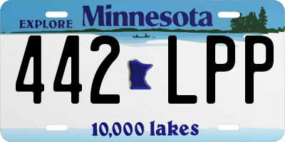 MN license plate 442LPP