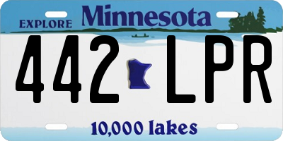 MN license plate 442LPR