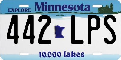 MN license plate 442LPS