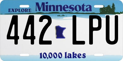MN license plate 442LPU
