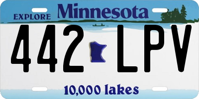MN license plate 442LPV