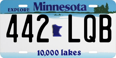 MN license plate 442LQB