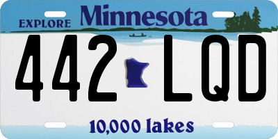 MN license plate 442LQD