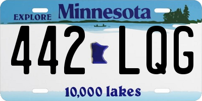 MN license plate 442LQG