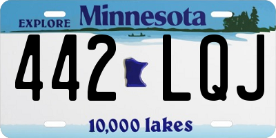 MN license plate 442LQJ