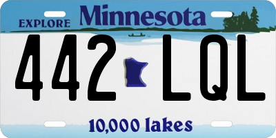 MN license plate 442LQL