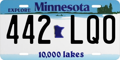 MN license plate 442LQO