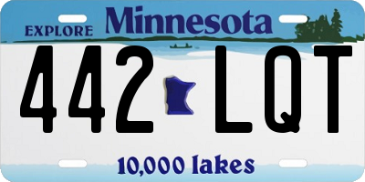 MN license plate 442LQT