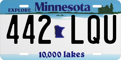 MN license plate 442LQU