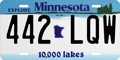 MN license plate 442LQW
