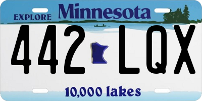 MN license plate 442LQX