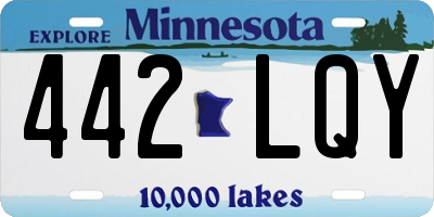 MN license plate 442LQY